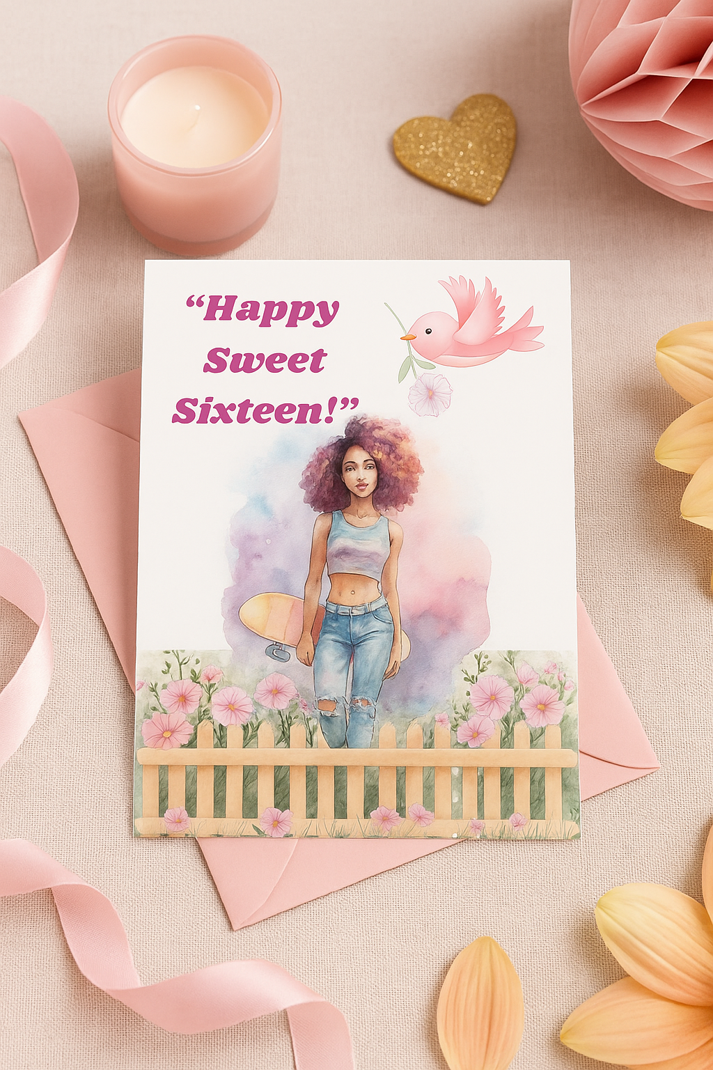 Sweet 16 Birthday Card for Girls