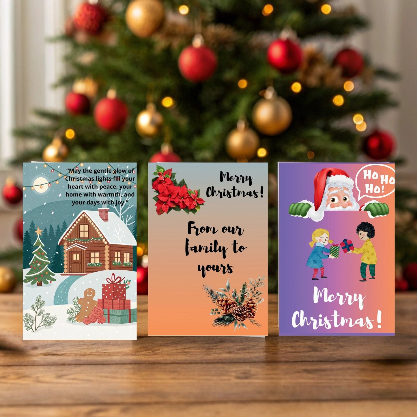 “Christmas Harmony – A Blend of Classic and Modern Cards”