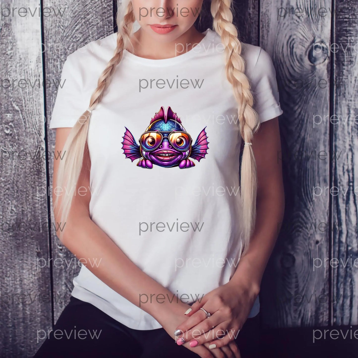Vibrant Cartoon Fish Clipart Bundle: PNG designs for sublimation, stickers ,T-shirts, and DTF. Instant digital download with cute graphics!