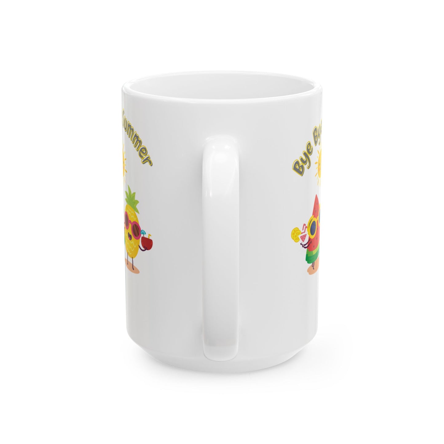 Celebrate the transition from summer to fall with this Hello fall bye summer Ceramic Mug. 110z 15oz