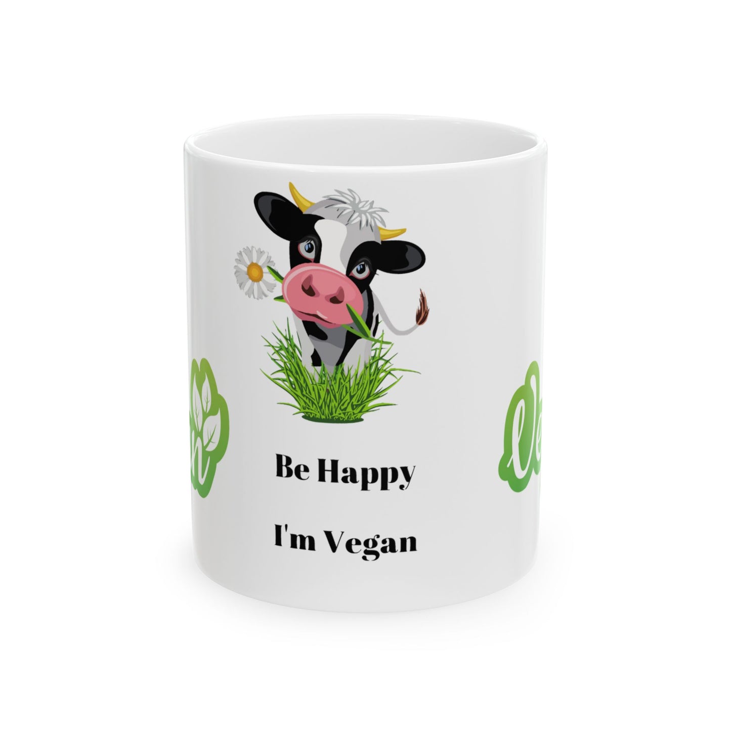 This vegan mug is the perfect addition to your morning routine. With a funny design and references to the vegan lifestyle, 11oz 15oz