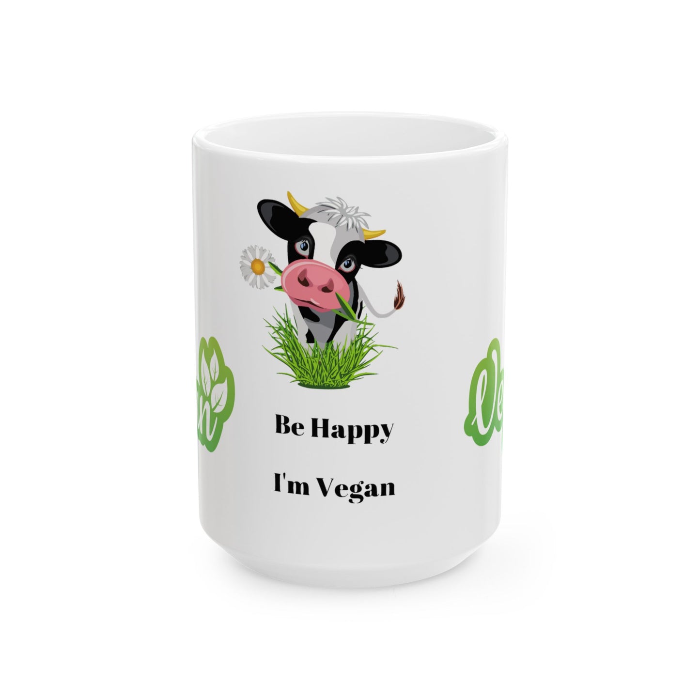 This vegan mug is the perfect addition to your morning routine. With a funny design and references to the vegan lifestyle, 11oz 15oz