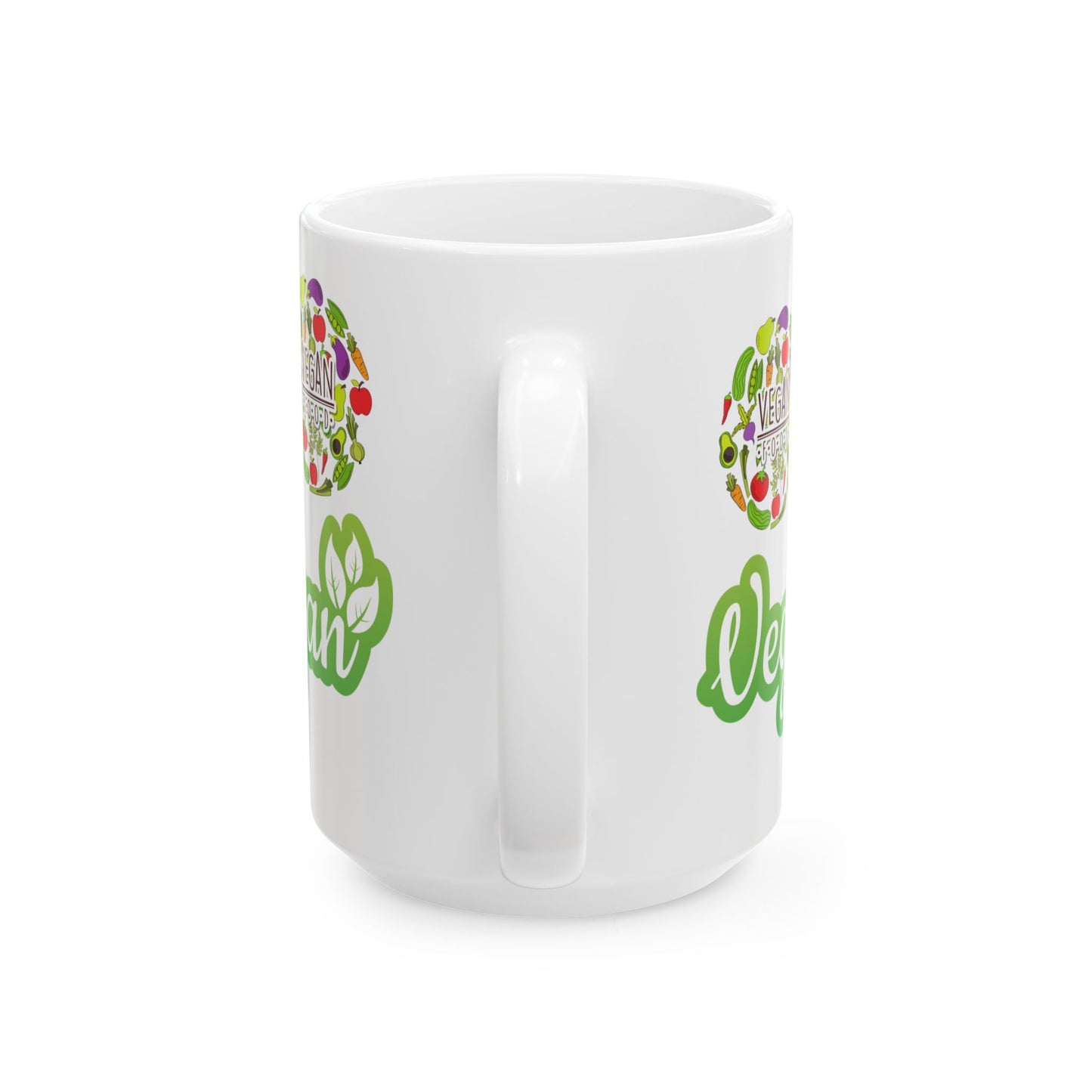 This vegan mug is the perfect addition to your morning routine. With a funny design and references to the vegan lifestyle, 11oz 15oz