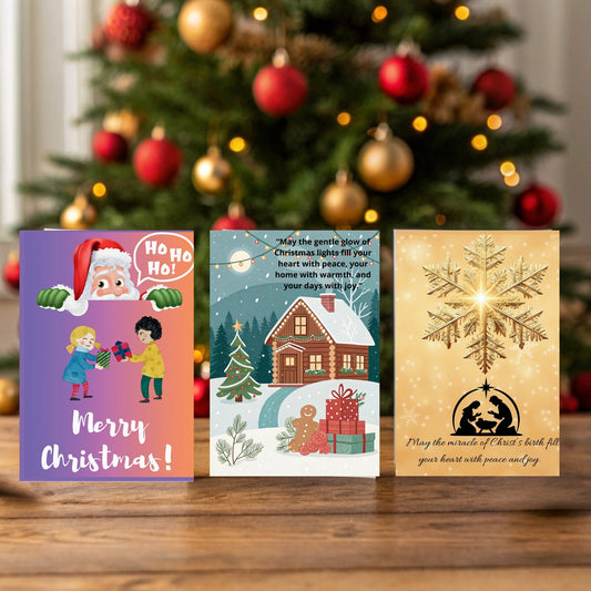 “Christmas Harmony – A Blend of Classic and Modern Cards”