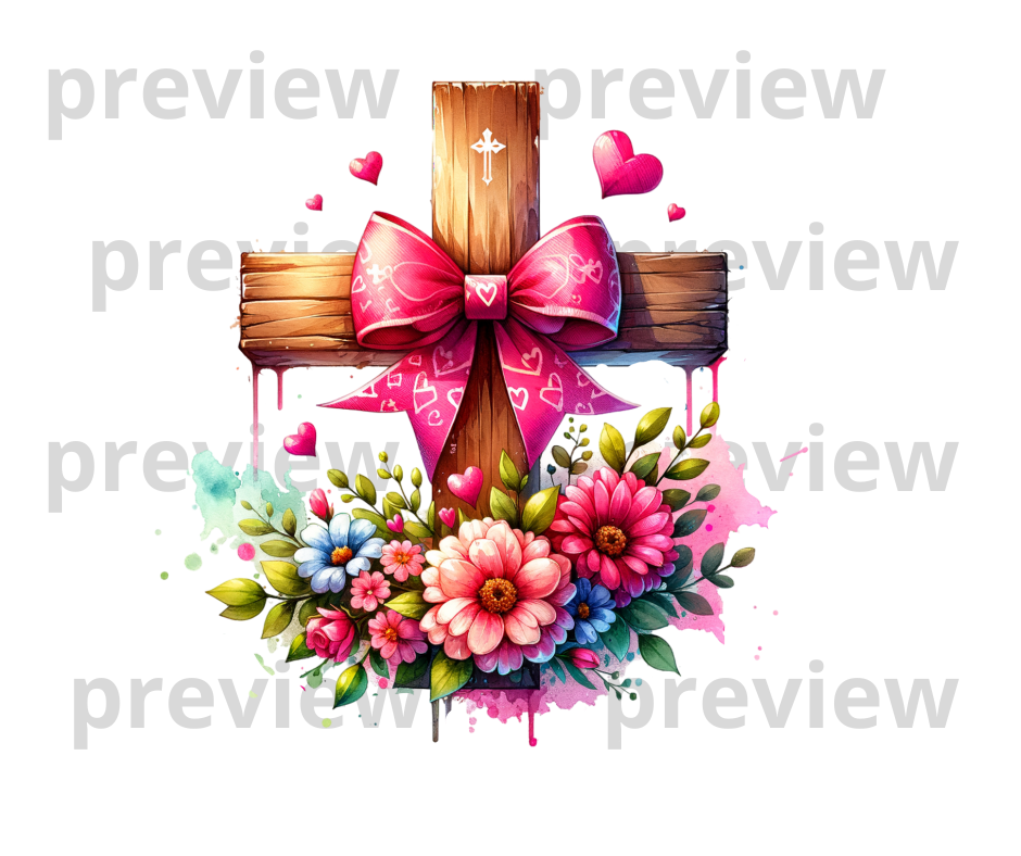Timeless Bloom & Faith Clip Art Collection — Printable Designs for Shirts, Mugs & Wall Décor